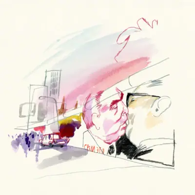 Zeichnung eines Mannes, der einen anderen Mann küsst.